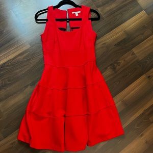 Banana Republic red flare dress